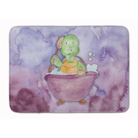 Carolines Treasures Turtle Bathing Watercolor Machine Washable Memory Foam Mat BB7344RUG